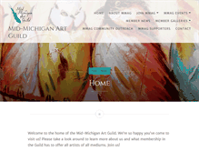 Tablet Screenshot of midmichiganartguild.org